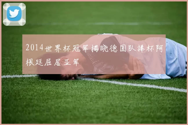 2014世界杯冠军揭晓德国队捧杯阿根廷屈居亚军